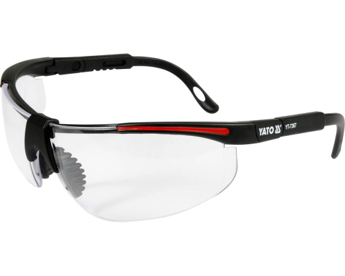 Окуляри захисні з лінзами прозорого кольору YATO YT-7367