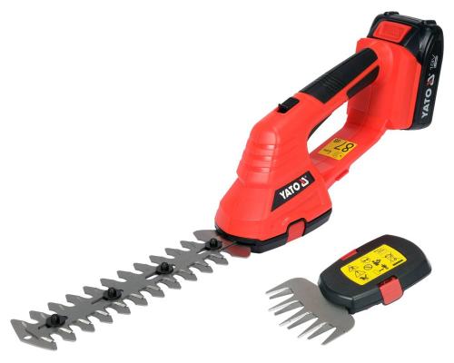 Акумуляторні ножиці для трави та кущів 18 В 2,0 Аг YATO YT-828355