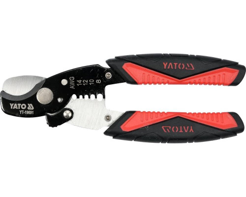 Щипці для різання кабелю та зняття ізоляції YATO YT-19691