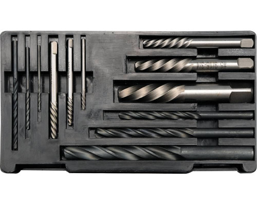 Набір екстракторів та свердел по металу 12 предметів YATO YT-0591