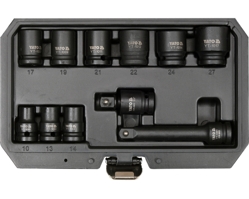 Набір головок ударних торцевих 1/2" 11 шт. YATO YT-10255