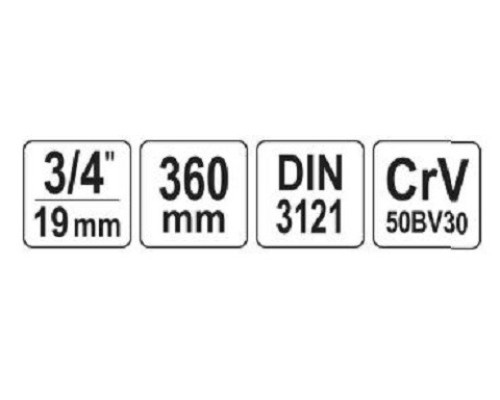 Вороток L-подібний 3/4" YATO YT-1347