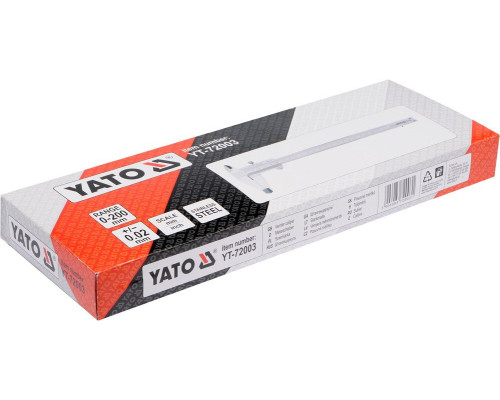 Професійний штангенциркуль 200 мм YATO YT-72003