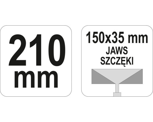 Кліщі для формування профілів 210 мм 150x35 YATO YT-5142