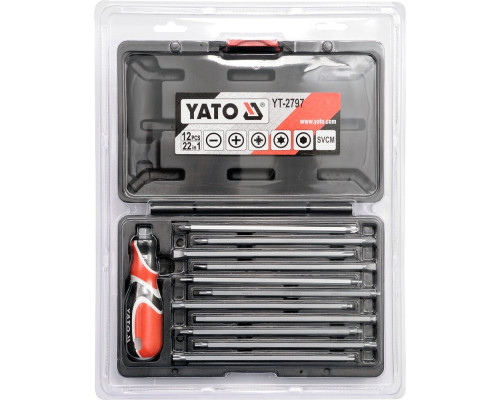 Набір викруток для точних робіт 12шт YATO YT-2797