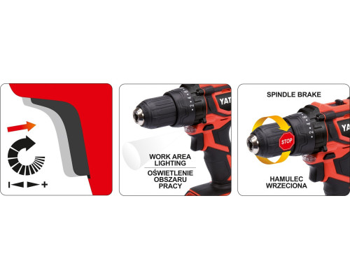 Акумуляторний ударний дриль-шурупокрут YATO YT-82794
