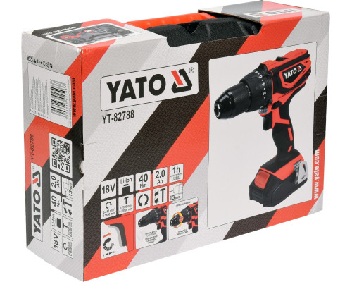 Двошвидкісний акумуляторний ударний шуруповерт YATO YT-82788