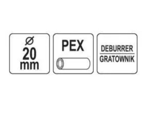 Калібратор для труб PEX-AL-PEX 20мм з фаскознімачом YATO YT-22376