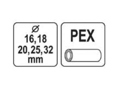 Калібратор DO RUR PEX 16-18-20-25-32 мм YATO YT-22378