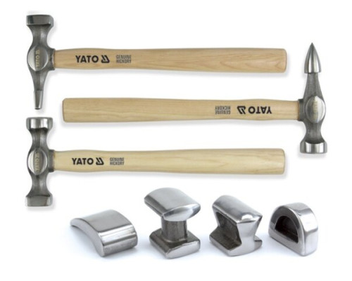 Набір рихтувальних молотків 7 од. YATO YT-4590