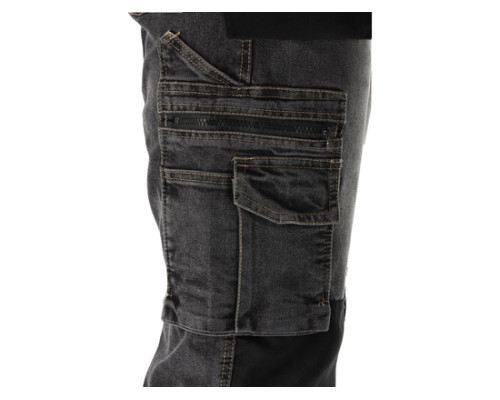 Робочі штани еластичні джинси M сіро-сталевий колір YATO YT-79061