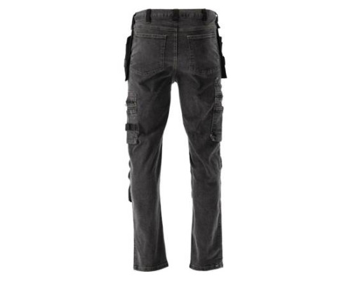 Робочі штани еластичні джинси M сіро-сталевий колір YATO YT-79061