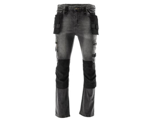 Робочі штани еластичні джинси M сіро-сталевий колір YATO YT-79061