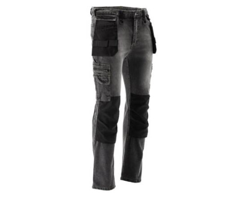 Робочі штани еластичні джинси M сіро-сталевий колір YATO YT-79061