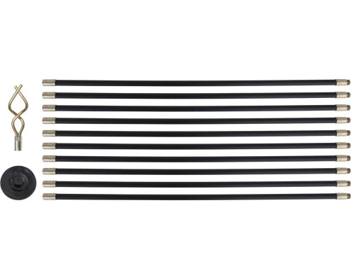 Стрижні для прочищення каналізації 10х92см набір 12 шт YATO YT-24980