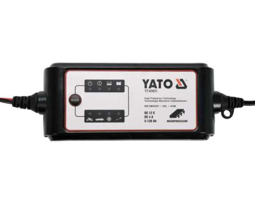 Зарядний пристрій 12V/4A YATO YT-83031